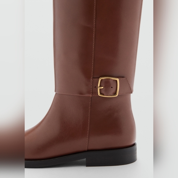 MANGO Leather Boots - Picture 5 of 8